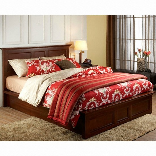 까사미아 까사온 클래식 천연무늬목 침대 퀸 (퀸, 텐셀 양모 라텍스 9존 독립스프링)