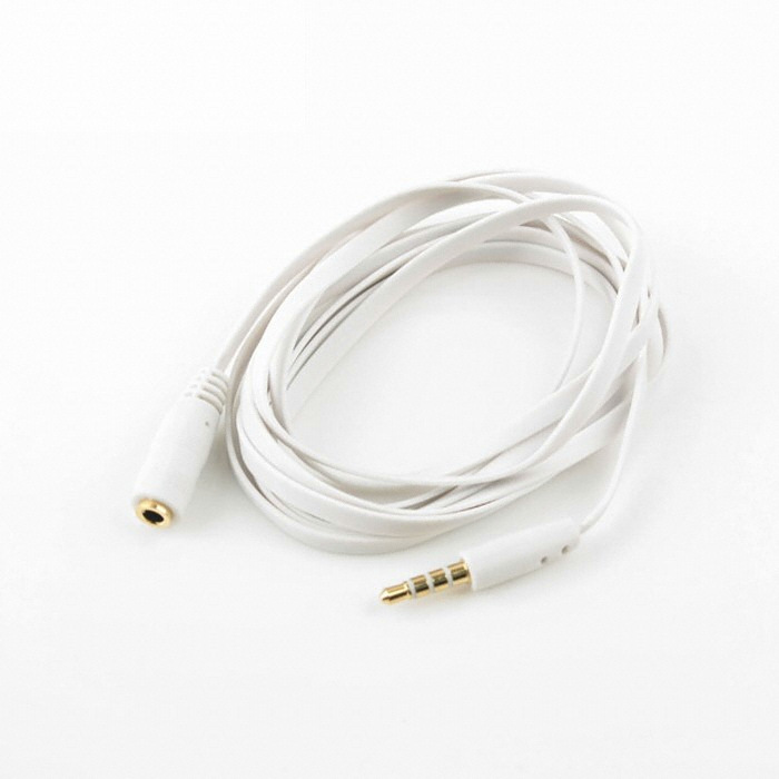 3.5Φ 4극 Stereo (M/F) 오디오 연장 플랫 케이블