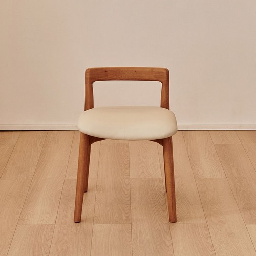 동서가구 로라 PU 원목 식탁 보조 의자 스툴