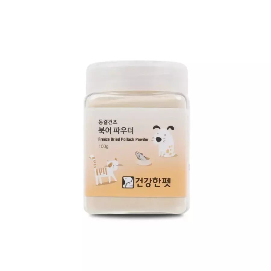 건강한펫 동결건조 북어 파우더 100g (1개)_이미지