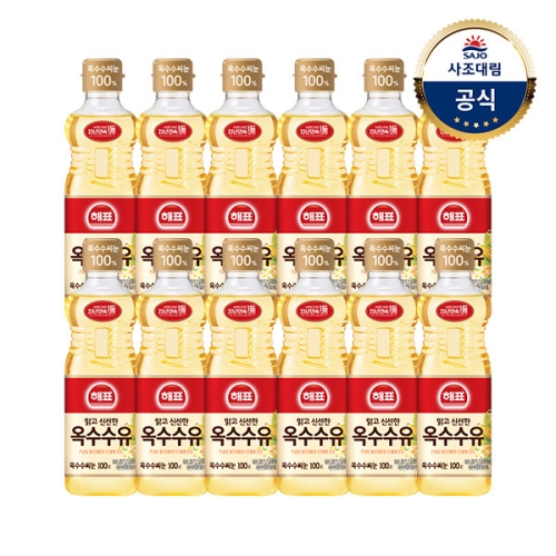 해표 옥수수유 900ml (12개)_이미지