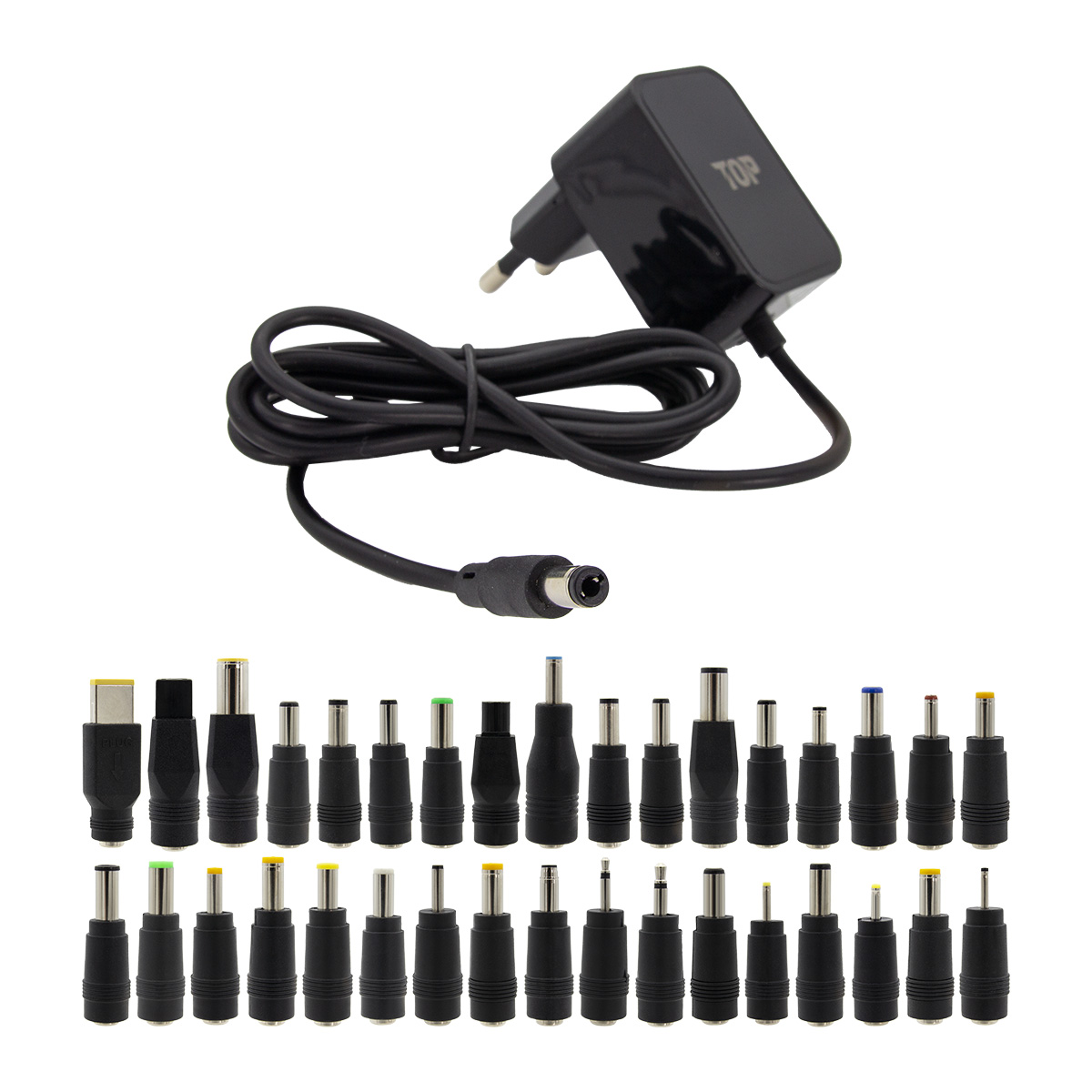 HDTOP DC 5V 2A SMPS 블랙 어댑터 (HT-AD134 / 34종 젠더)_이미지