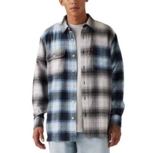 리바이스바디웨어 맨즈 Relaxed-Fit Pieced Colorblocked 유틸리티 셔츠 자켓 18629768 331144_이미지