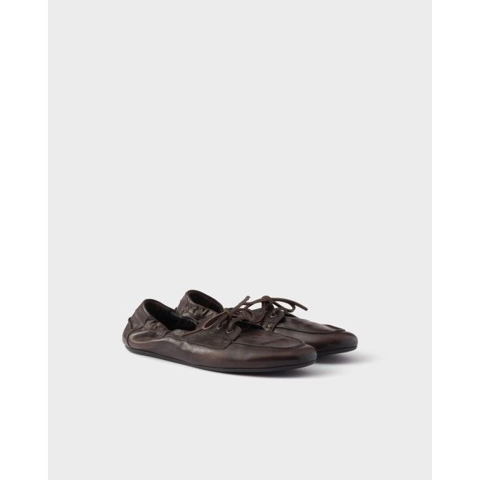 프라다 셔플 앤틱 가죽 레이스업 2EG504 7V6 F0003 F G012