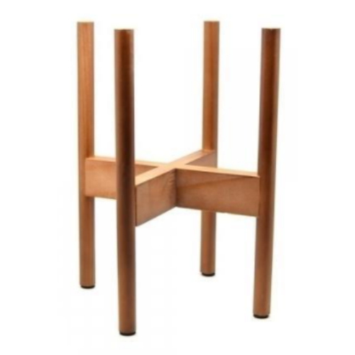 삼흥의장건축 원목 화분 받침대 우드스텐드  소  내경 18cm 월넛_이미지