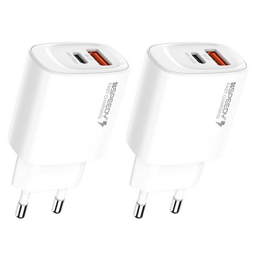 디엠케이코리아 SPEEDY PD PPS 25W 2포트 충전기 SPE-N20MPDQC2P25 (2개)_이미지