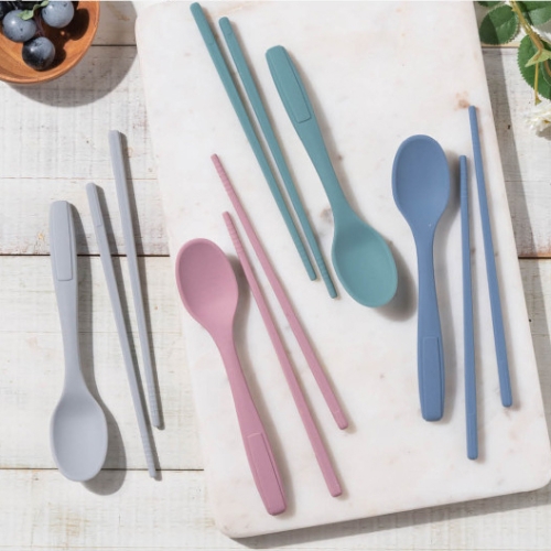 파스텔 실리콘 어린이수저세트