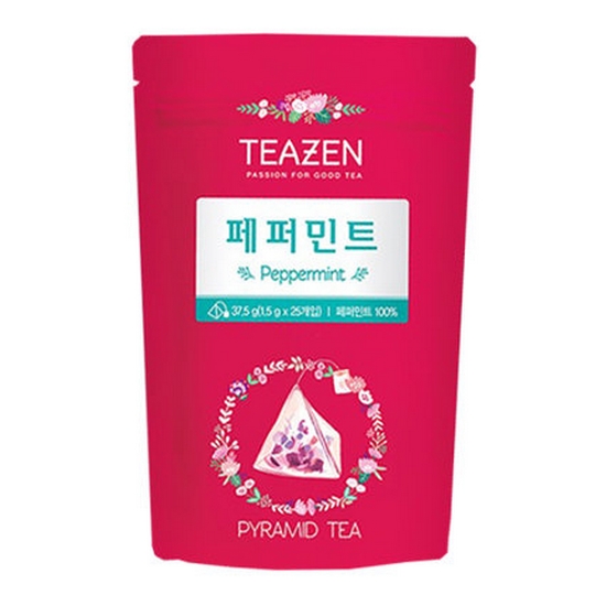 티젠 메가커피 페퍼민트 삼각 25티백 1박스 20개_이미지