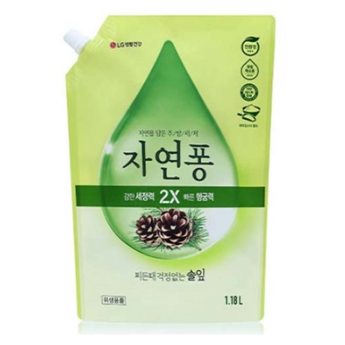 자연퐁 2X 솔잎 리필 1.18L (10개)_이미지