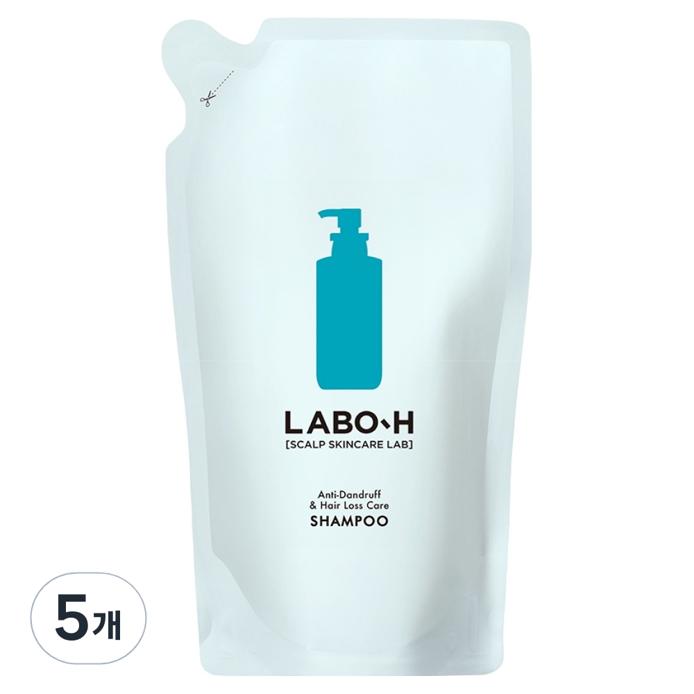 라보에이치 댄드러프 클리닉 샴푸 리필 400ml (5개)_이미지