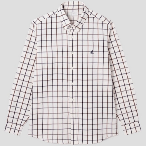 빈폴 코튼 브러시드 윈도우 체크 셔츠 BC2864A170