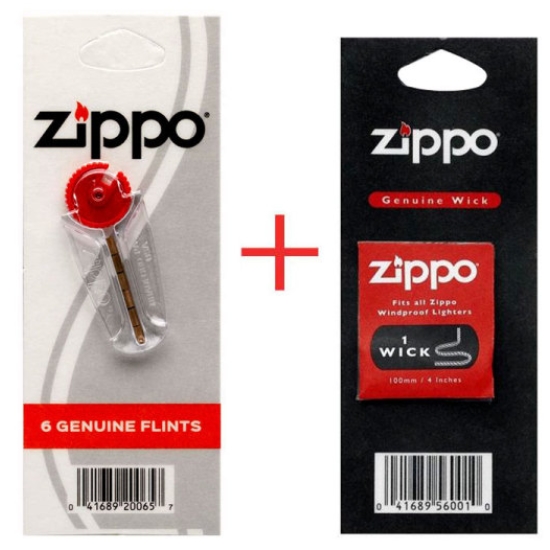 지포(ZIPPO) 라이터 부싯돌(6개입)+심지(10cm)_이미지