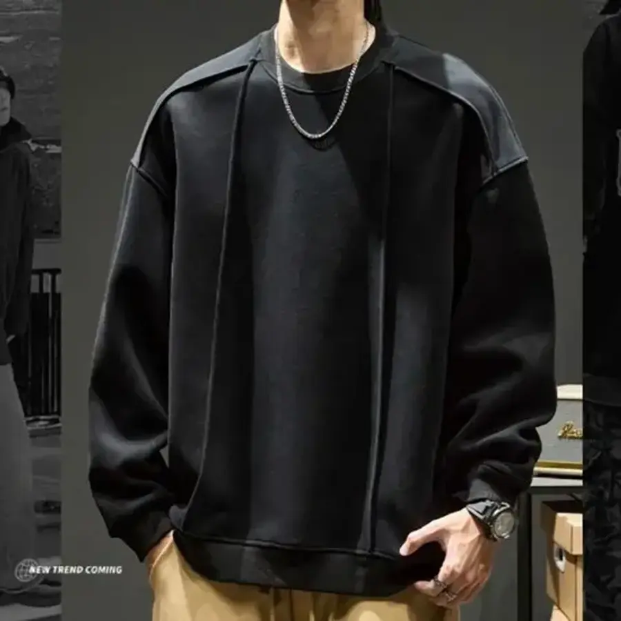 남성 데일리 벤스 기모 맨투맨 긴팔 티셔츠 41511309_이미지