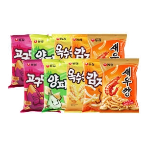 농심 새우깡2+고구마깡2+감자깡2+양파깡2+옥수수깡2_이미지