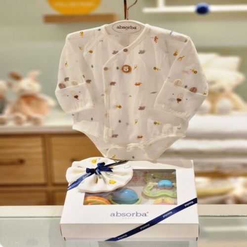 해피랜드F&C 압소바 모리배내슈트 딸랑이세트 3AAYA10126_이미지