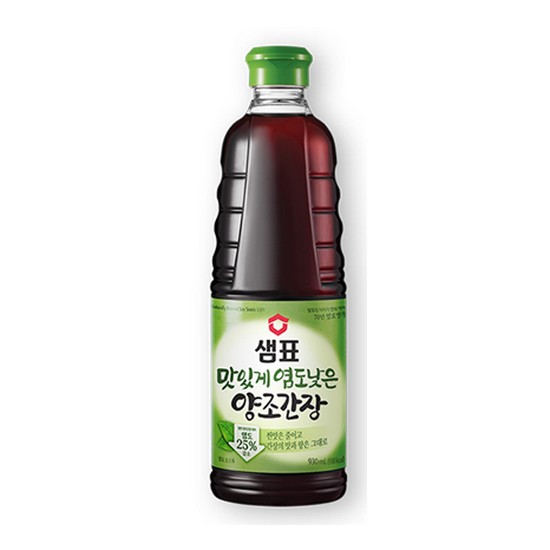 샘표식품 맛있게 염도낮은 양조간장 930ml (1개)_이미지