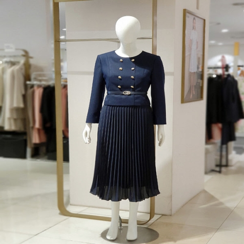 에꼴드파리 재킷 스타일 플리츠 원피스 M12RB42WOAM12A