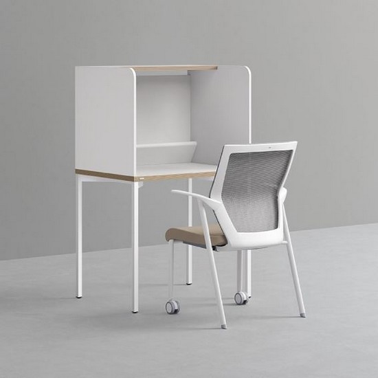 기본형 독서실 책상+시디즈 아이블 의자 세트