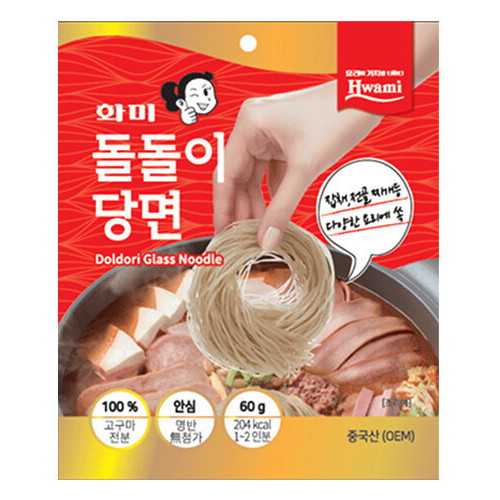 화미(Hwami) 돌돌이 당면 60g (1개)