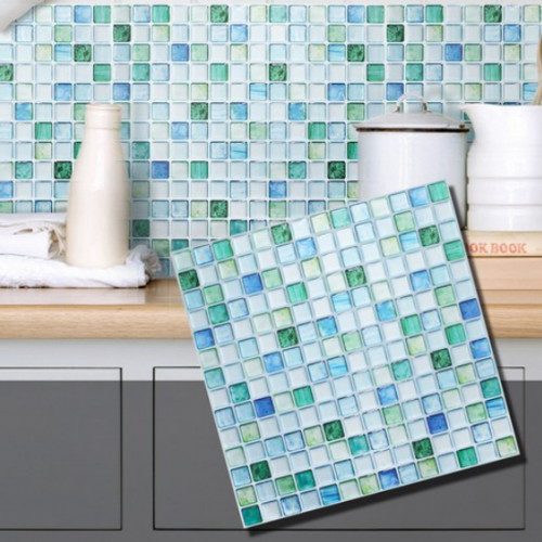 유니디자인 보스타일 인테리어 알루미늄 모자이크 타일시트지 (1장, 31cm x 31cm)_이미지