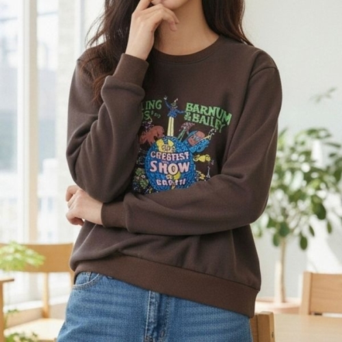 아이우먼 삐에로트임박시맨투맨 SMV604M511 빅사이즈_이미지