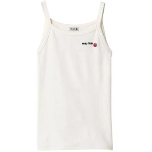 미우미우 x Petit Bateau 엠브로이드 탱크 탑 MJT703SOOO16J8_이미지