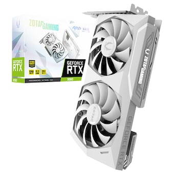 ZOTAC GAMING 지포스 <b>RTX</b> <b>3060</b> AMP D6 12GB White