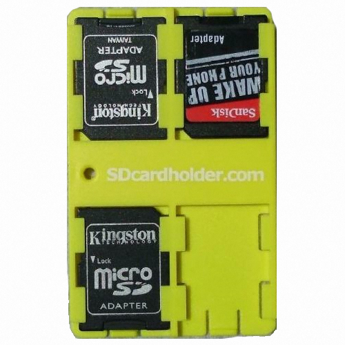 SDcardHolder SD 카드 홀더 Yellow (해외구매)_이미지