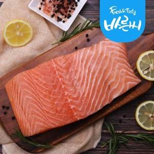 바른씨 노르웨이 생연어 필렛 몸뱃살 1kg (1개)_이미지