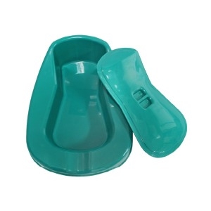 현대 환자용변기 휴대용 이동식 간이 변기 뚜껑포함 PVC