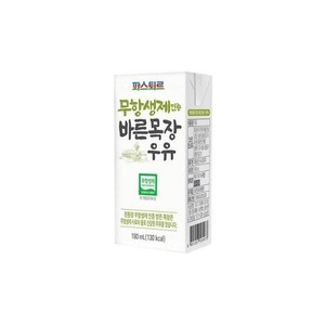 파스퇴르 무항생제 바른목장 우유 190ml (12개)