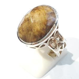 블루케이 매실석아게이트 원석 반지 211020-06 월탄생석