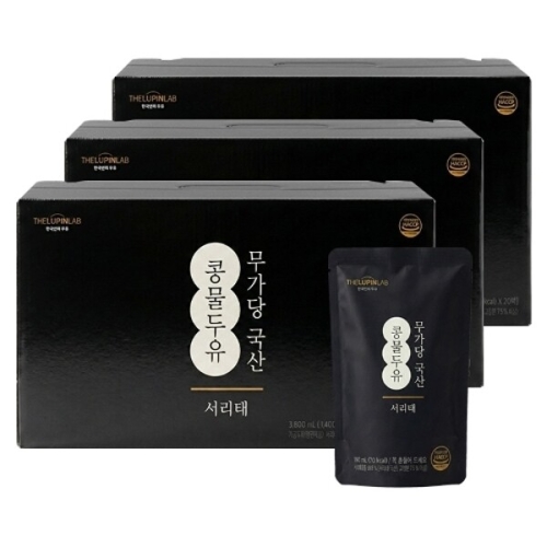 폴란 한국인의 두유 무가당 국산 서리태 콩물두유 190ml