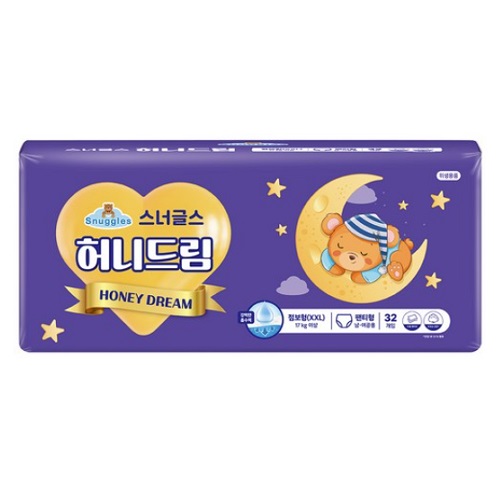 스너글스 허니드림 기저귀 팬티형 점보형-공용 (384매)_이미지