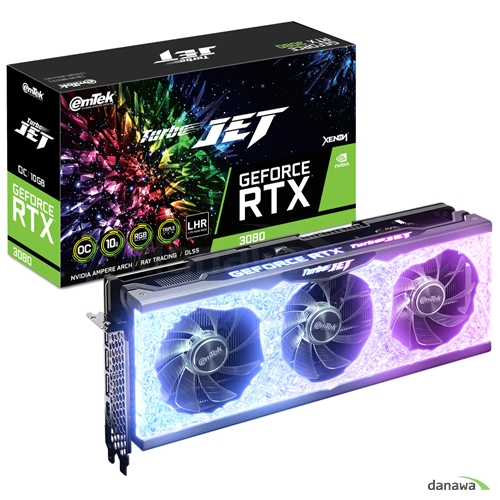 지포스 RTX 3080 TURBO JET OC D6X 10GB LHR