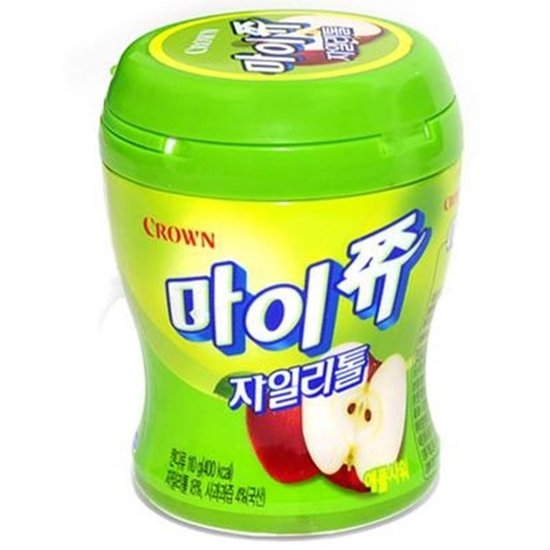 크라운제과 마이쮸 자일리톨 사과 110g (2개)_이미지