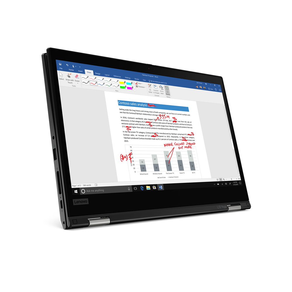 레노버 씽크패드 L13 Yoga Gen2 20VK0025KD WIN11 (SSD 256GB)_이미지
