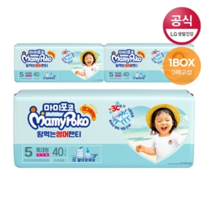 LG유니참 마미포코 2022 쿨썸머 땀먹는 팬티형 5단계-여아용 (120매)