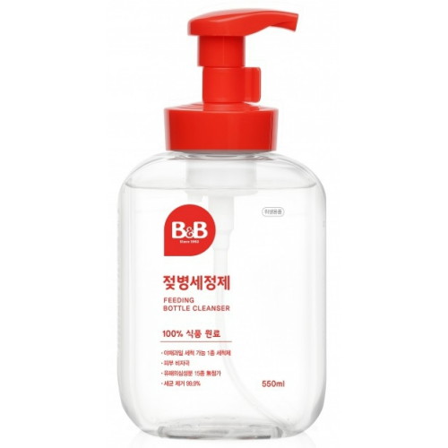 B&B 비앤비 젖병 세정제 거품형 용기 550ml이미지입니다. 누르면 해당 게시물로 새창이동합니다.