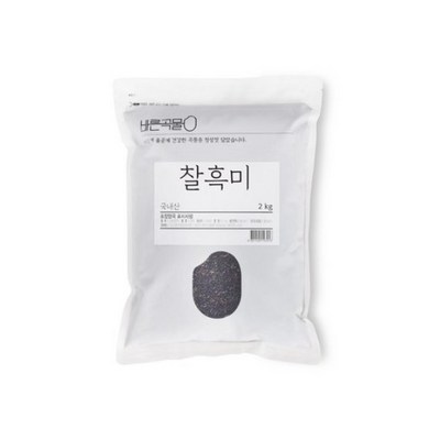 바른곡물 국산 찰흑미 (2kg,3개)