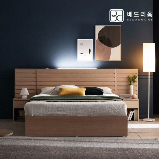 베드리움 피날레 호텔 LED침대 Q (매트별도)_이미지