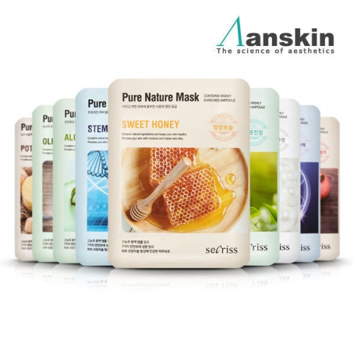 안스킨 시크리스 퓨어 네이처 홍삼 마스크 (1매)_이미지