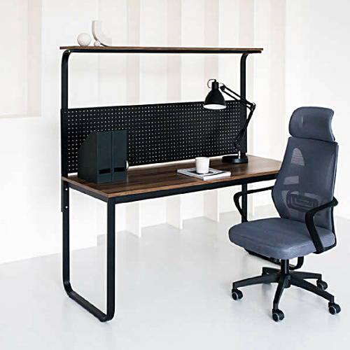 채우리 두유 철제 선반 타공판 책상 (1500x600)_이미지