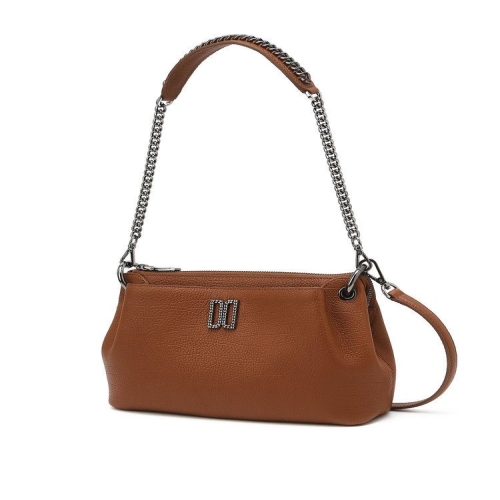 닥스 브라운 DD로고 소가죽 체인숄더백_DCBA5F322W2_이미지