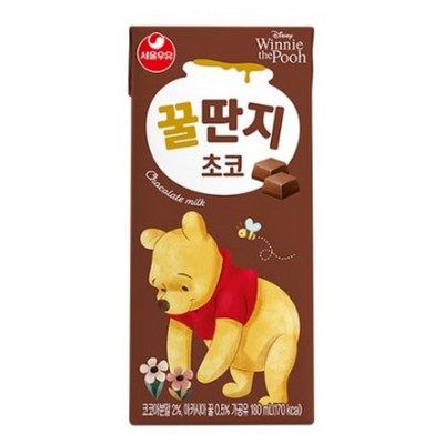 서울우유 초코 꿀딴지 180ml (5개)