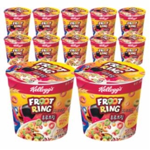 컵시리얼 12개 첵스초코 30g x6개 + 후르트링 30g x6개