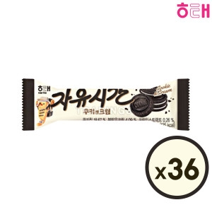 해태제과 자유시간 쿠키앤크림 30g (36개)_이미지