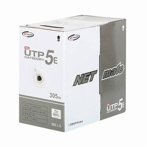 강원전자 NETmate CAT.5E UTP 제작형 랜케이블 (NMC-UTP15T, 305m)_이미지