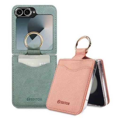 ISK EDITOR 갤럭시Z 플립7 FE 크레즈 카드포켓 링 케이스