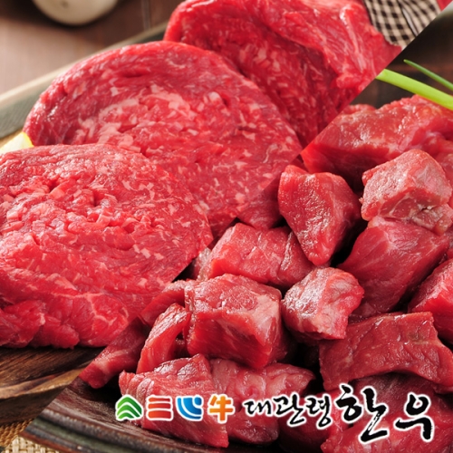 평창영월정선축산농협 대관령한우 불고기/국거리 800g [1개]